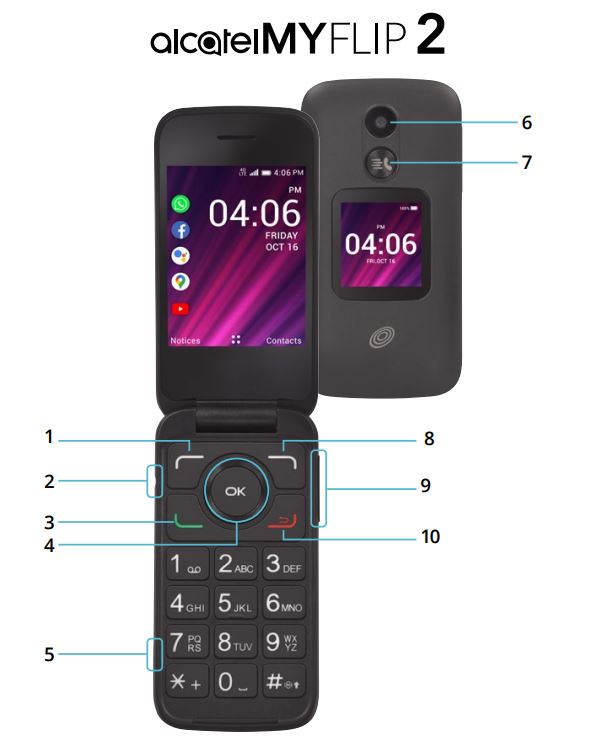 TCL My Flip 2 Manual / User Guide - TracfoneManual.com